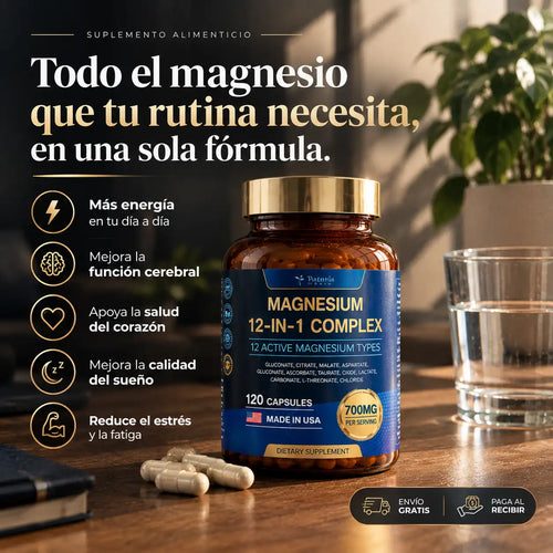 Magnesio 12 en 1 | Duerme Mejor, Vive con Más Energía